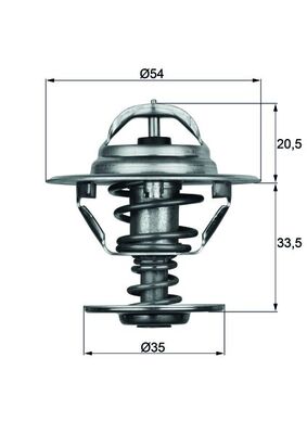 Termostat lichid racire MAHLE ORIGINAL TX 8 88D