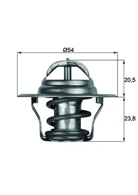 Termostat lichid racire MAHLE ORIGINAL TX 14 80D