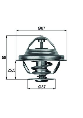 Termostat lichid racire MAHLE ORIGINAL TX 20 80D