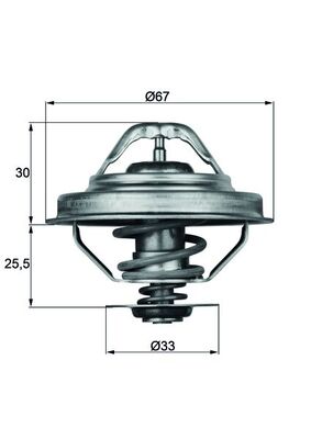 Termostat lichid racire MAHLE ORIGINAL TX 28 92D