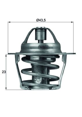 Termostat lichid racire MAHLE ORIGINAL TX 61 83