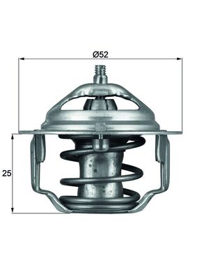 Termostat lichid racire MAHLE ORIGINAL TX 64 82
