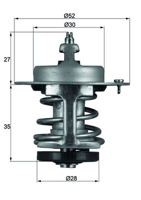 Termostat lichid racire MAHLE ORIGINAL TX 69 79