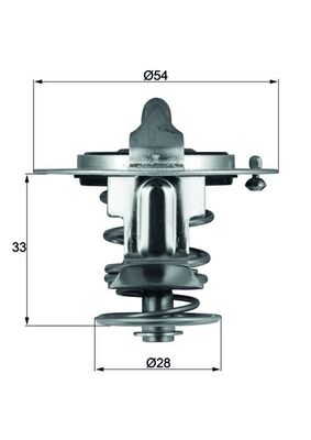 Termostat lichid racire MAHLE ORIGINAL TX 72 82