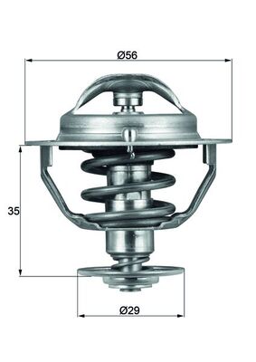 Termostat lichid racire MAHLE ORIGINAL TX 73 82D