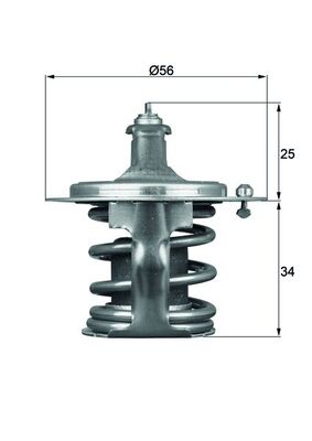 Termostat lichid racire MAHLE ORIGINAL TX 79 78D