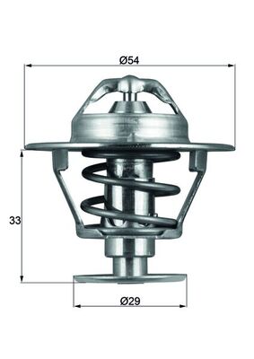 Termostat lichid racire MAHLE ORIGINAL TX 86 76D