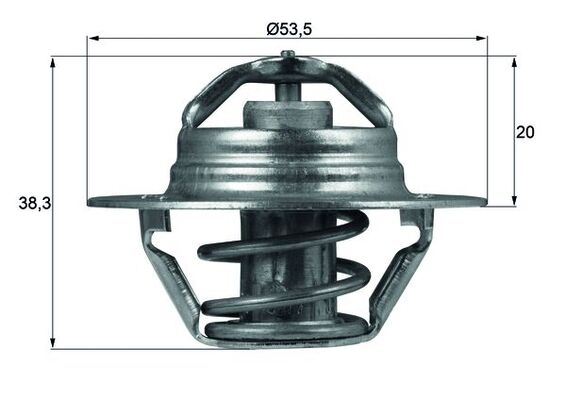Termostat lichid racire MAHLE ORIGINAL TX 88 82D