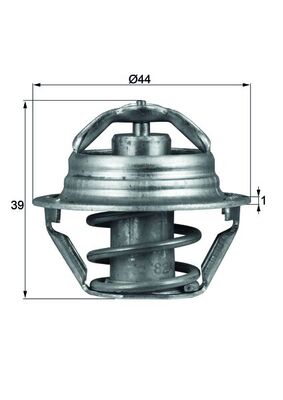 Termostat lichid racire MAHLE ORIGINAL TX 90 87D
