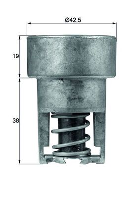 Termostat lichid racire MAHLE ORIGINAL TX 98 82