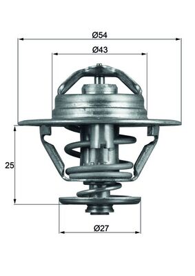 Termostat lichid racire MAHLE ORIGINAL TX 93 79D