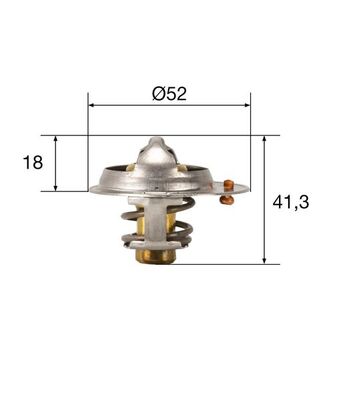 Termostat lichid racire MAHLE ORIGINAL TX 85 82