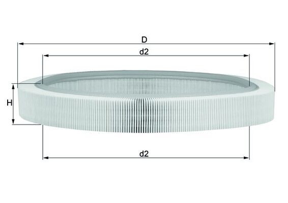 Filtru aer MAHLE ORIGINAL LX 61