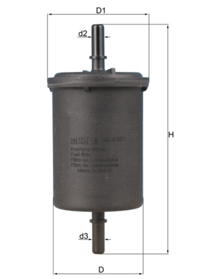 Filtru combustibil MAHLE ORIGINAL KL 416/1