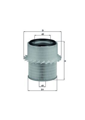Filtru aer MAHLE ORIGINAL LX 673