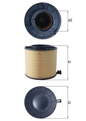 Filtru aer MAHLE ORIGINAL LX 4406