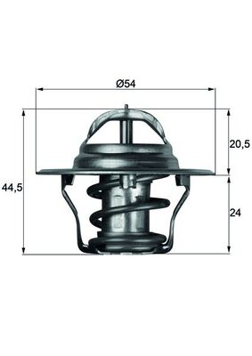 Termostat lichid racire MAHLE ORIGINAL TX 4 87D