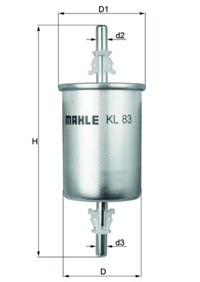Filtru combustibil MAHLE ORIGINAL KL 83