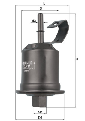 Filtru combustibil MAHLE ORIGINAL KL 434