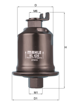 Filtru combustibil MAHLE ORIGINAL KL 436