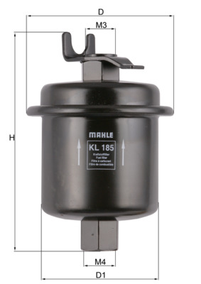 Filtru combustibil MAHLE ORIGINAL KL 185