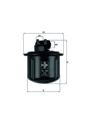 Filtru combustibil MAHLE ORIGINAL KL 108