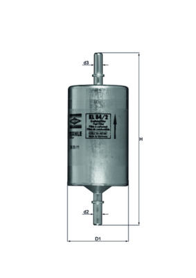 Filtru combustibil MAHLE ORIGINAL KL 84/2