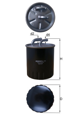 Filtru combustibil MAHLE ORIGINAL KL 313