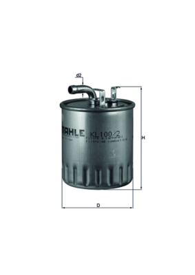 Filtru combustibil MAHLE ORIGINAL KL 100/2