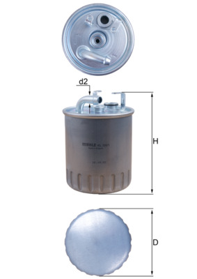 Filtru combustibil MAHLE ORIGINAL KL 100/1