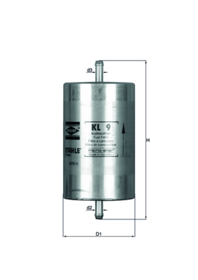Filtru combustibil MAHLE ORIGINAL KL 9