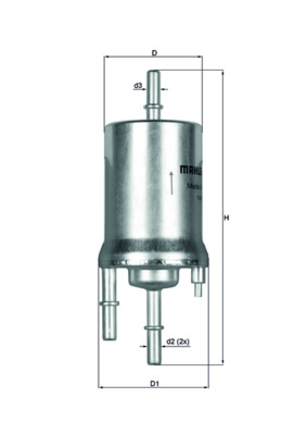 Filtru combustibil MAHLE ORIGINAL KL 156/1