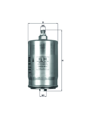 Filtru combustibil MAHLE ORIGINAL KL 38