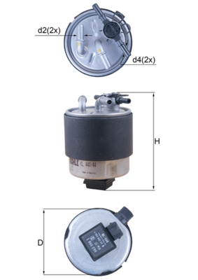 Filtru combustibil MAHLE ORIGINAL KL 440/44