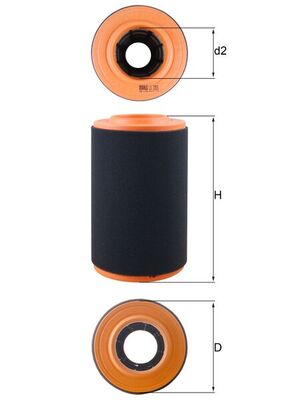 Filtru aer MAHLE ORIGINAL LX 3353