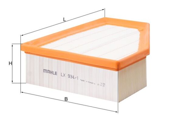 Filtru aer MAHLE ORIGINAL LX 934/1