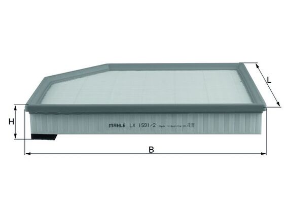 Filtru aer MAHLE ORIGINAL LX 1591/2