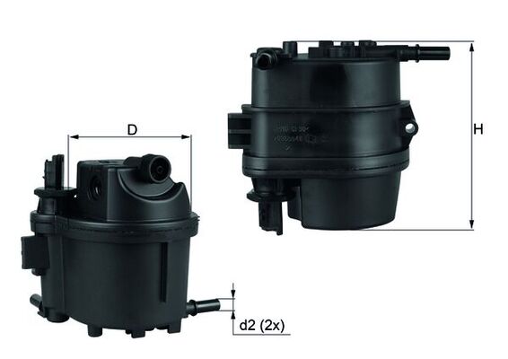 Filtru combustibil MAHLE ORIGINAL KL 779