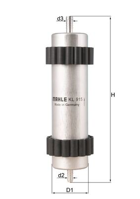 Filtru combustibil MAHLE ORIGINAL KL 915