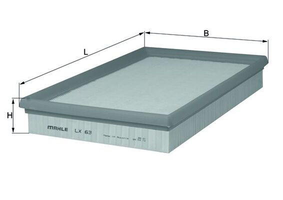 Filtru aer MAHLE ORIGINAL LX 63