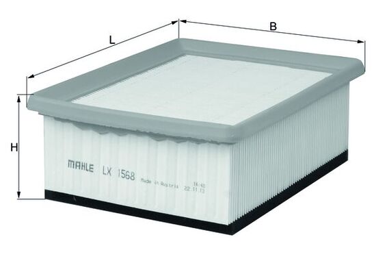 Filtru aer MAHLE ORIGINAL LX 1568