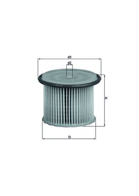 Filtru combustibil MAHLE ORIGINAL KX 63/1