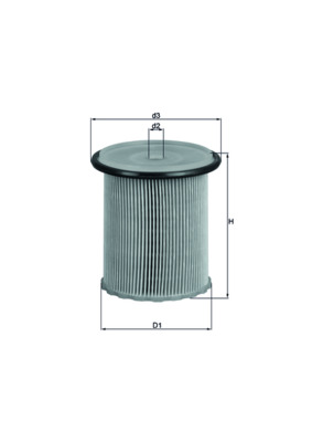 Filtru combustibil MAHLE ORIGINAL KX 74