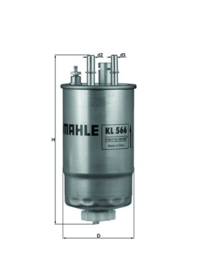 Filtru combustibil MAHLE ORIGINAL KL 566