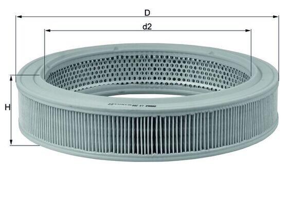 Filtru aer MAHLE ORIGINAL LX 208