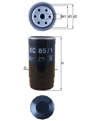Filtru combustibil MAHLE ORIGINAL KC 85/1