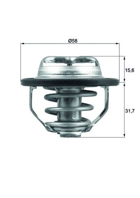 Termostat lichid racire MAHLE ORIGINAL TX 122 82