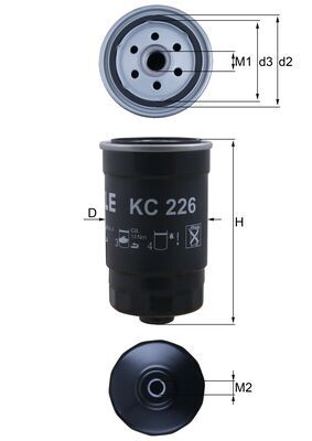 Filtru combustibil MAHLE ORIGINAL KC 226