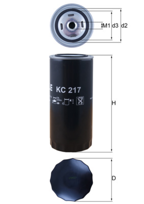 Filtru combustibil MAHLE ORIGINAL KC 217