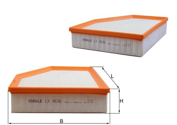 Filtru aer MAHLE ORIGINAL LX 4636